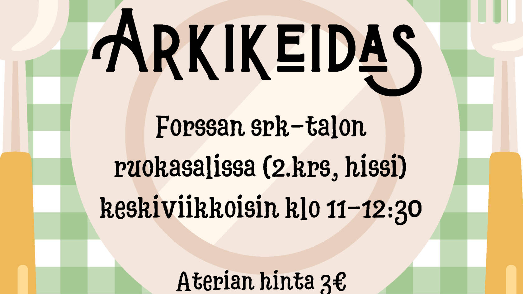 Arkikeitaan mainos.