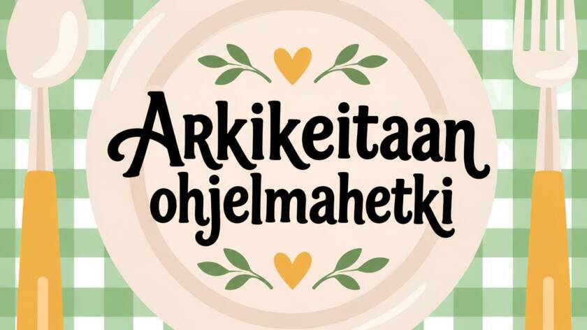 Arkikeitaan ohjelmahetken tapahtumakuva.
