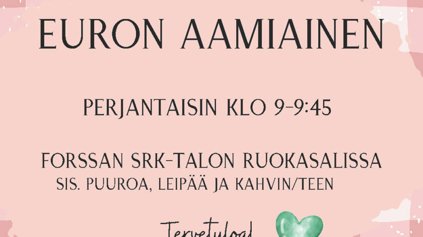 Euron aamiaisen mainos.