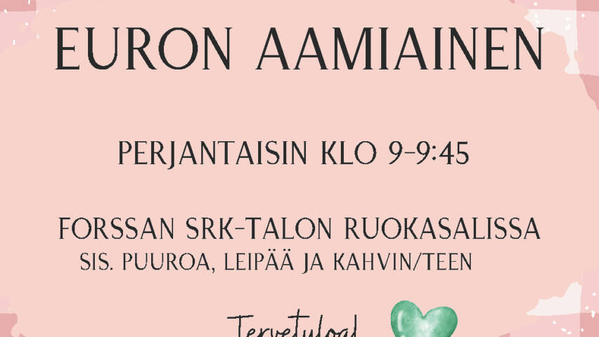 Euron aamiaisen mainos.